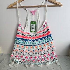 Lilly Pulitzer beaded embroidered top with tags*